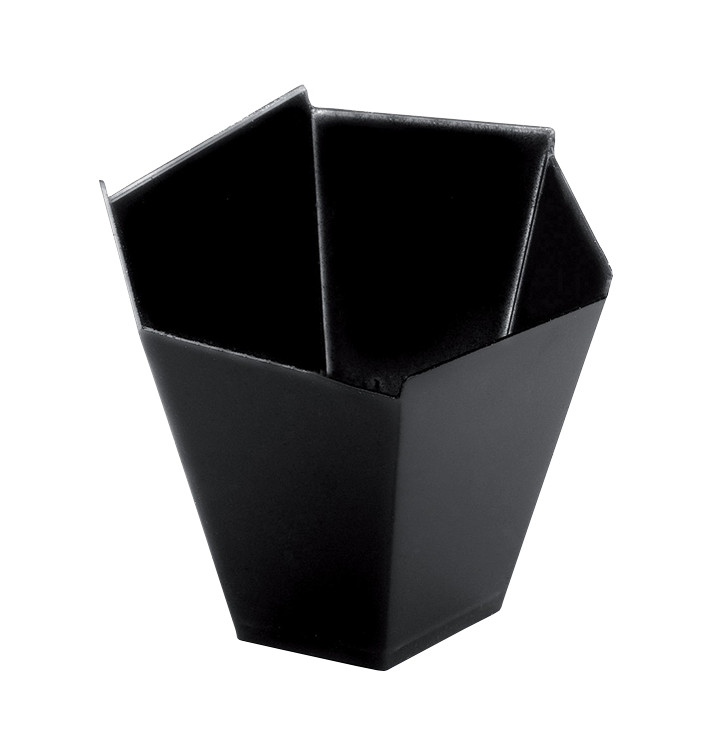 Plastic Tasting Cup PS "Gardenia" Black 100 ml (25 Units) Plastic Tasting Cup PS "Gardenia" Black 100 ml (25 Units)