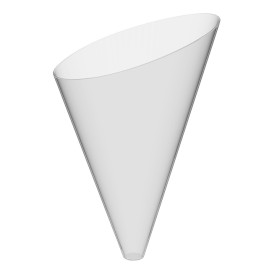 Plastic Serving Cone PS "Slice" Clear 55 ml (120 Units)