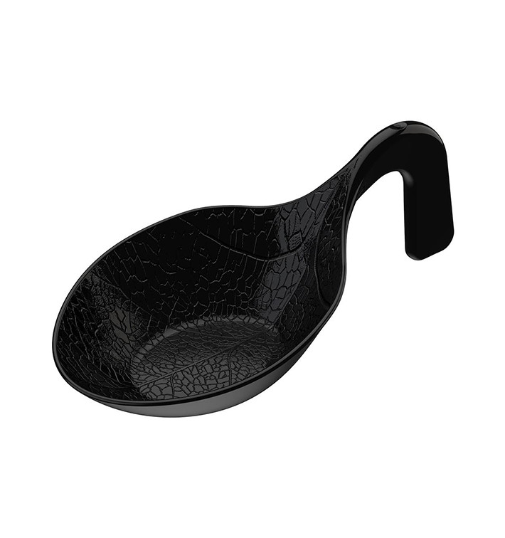 Tasting Spoon PS Crystal "Clorofilla" Black 9,6cm (600 Units) 