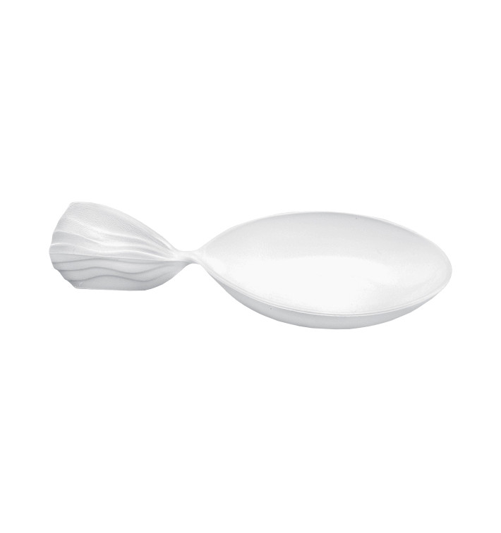 Tasting Spoon PS "Fish" White 12 cm (30 Units) Tasting Spoon PS "Fish" White 12 cm (30 Units)