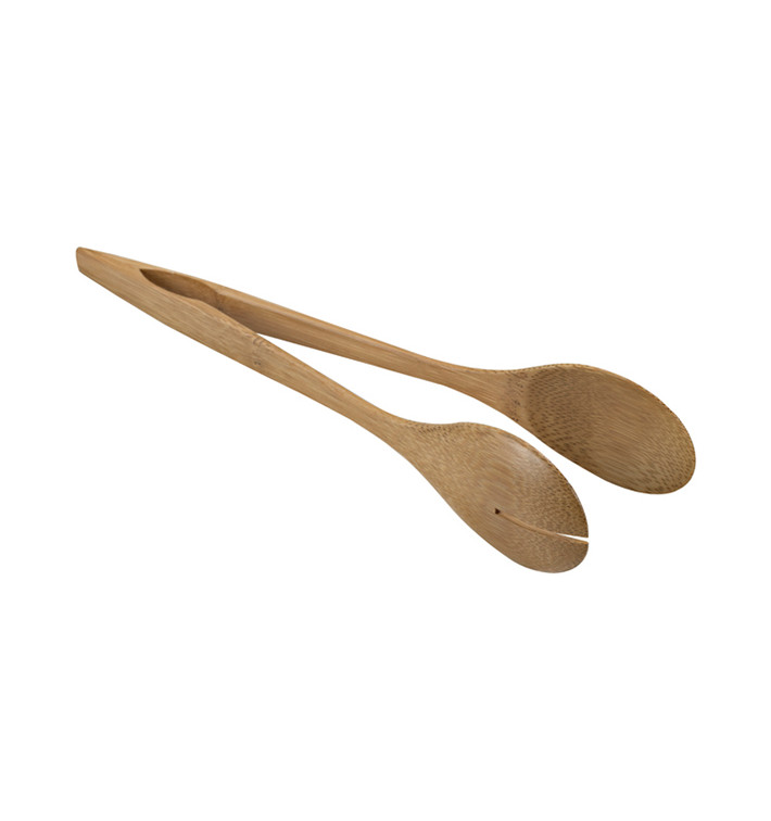 Bamboo Salad Tongs 25cm (1 Unit) Bamboo Salad Tongs 25cm (1 Unit)
