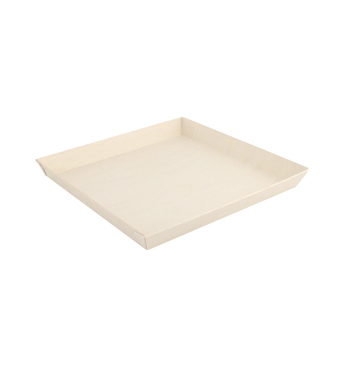 Wooden Plate Square Shape 23x23x2,5cm 1250ml (25 Units) Wooden Plate Square Shape 23x23x2,5cm 1250ml (25 Units)