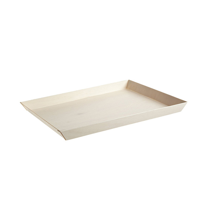 Wooden Tray 38x27,4x3cm 2400ml (100 Units) Wooden Tray 38x27,4x3cm 2400ml (100 Units)