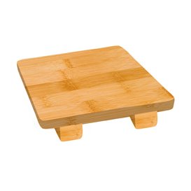 Bamboo Sushi Tray 15x15x2,5cm (1 Unit) 