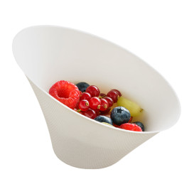 Sugarcane Mini Bowl Oval Shape White 300ml (500 Units)