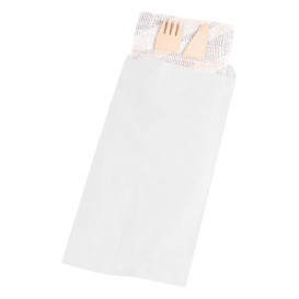 Paper Cutlery Envelopes White 11x24cm (125 Units)