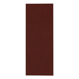 Pocket Fold Paper Napkins Brown 32x40cm (30 Units) 