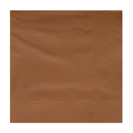 Paper Napkin Edging Brown 20x20 2C (100 Units) 