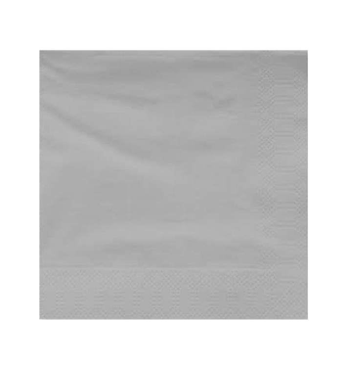 Paper Napkin Edging Grey 20x20cm 2C (100 Units) Paper Napkin Edging Grey 20x20cm 2C (100 Units)