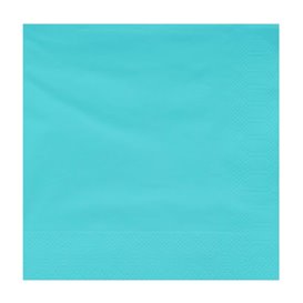 Paper Napkin Edging Turquoise 20x20cm 2C (6000 Units)
