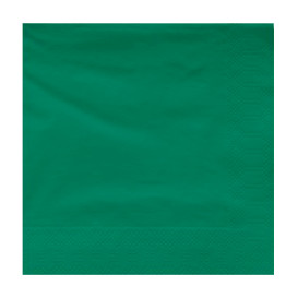 Paper Napkin Edging Green 25x25cm 2C (200 Units)