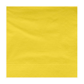 Paper Napkin Edging Yellow 25x25cm 2C (3400 Units)