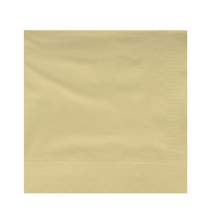 Paper Napkin Edging Cream 2 Layers 30x30cm (100 Units) Paper Napkin Edging Cream 2 Layers 30x30cm (100 Units)