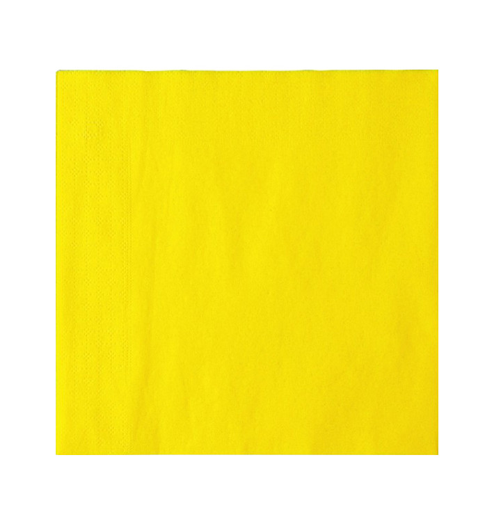 Paper Napkin Double Point Yellow 2C 33x33cm (50 Units) Paper Napkin Double Point Yellow 2C 33x33cm (50 Units)
