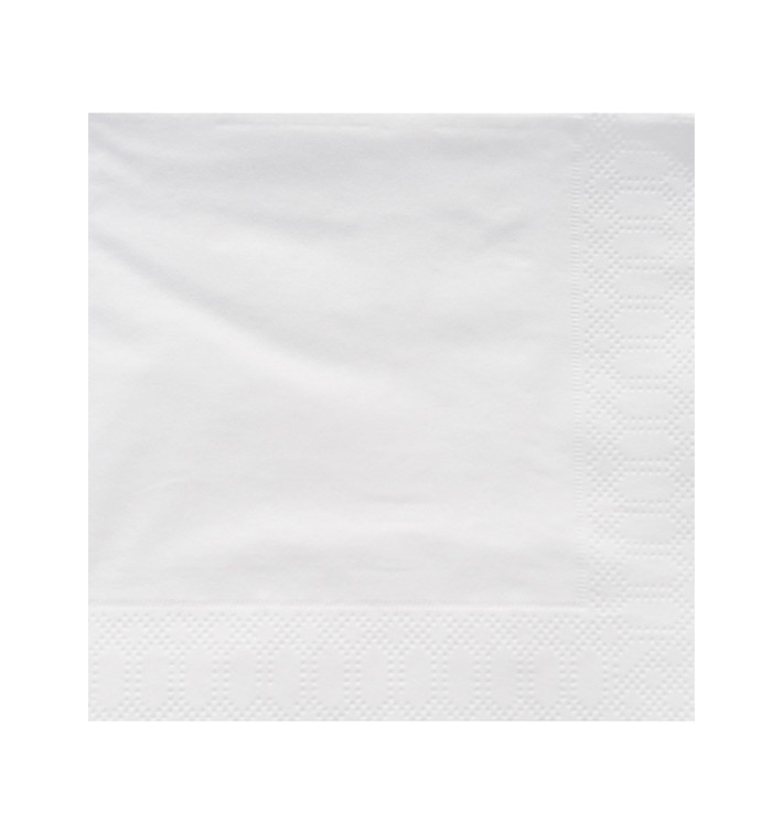 Paper Napkin Edging White 40x40cm 2C (50 Units) Paper Napkin Edging White 40x40cm 2C (50 Units)