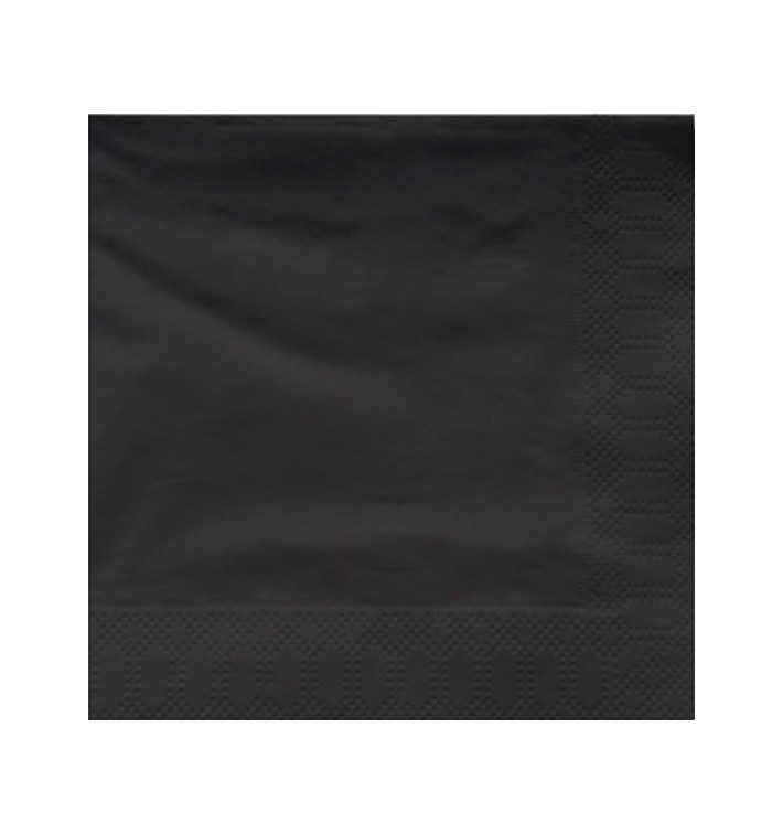 Paper Napkin Edging Black 40x40cm (50 Units) Paper Napkin Edging Black 40x40cm (50 Units)