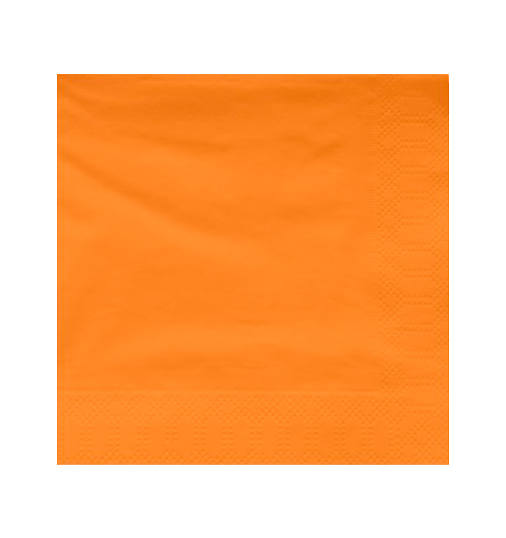 Paper Napkin Edging Orange 40x40cm (50 Units) Paper Napkin Edging Orange 40x40cm (50 Units)