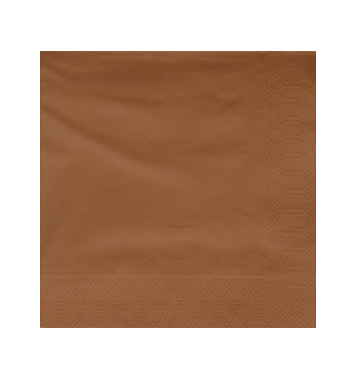Paper Napkin Edging Brown 40x40cm (50 Units) Paper Napkin Edging Brown 40x40cm (50 Units)