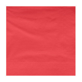 Paper Napkin Edging Red 40x40cm (50 Units) 