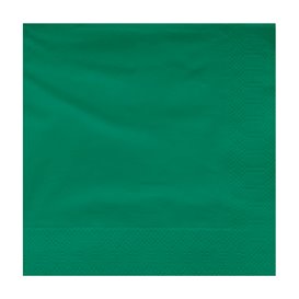 Paper Napkin Edging Green 40x40cm (50 Units) 