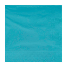 Paper Napkin Edging Light Blue 40x40cm (50 Units) 