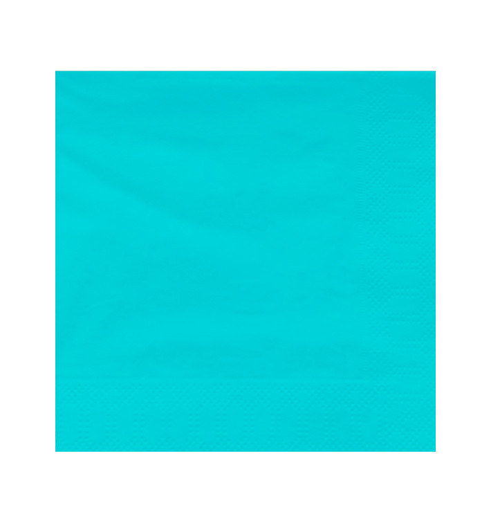 Paper Napkin Edging Turquoise 40x40cm (50 Units) Paper Napkin Edging Turquoise 40x40cm (50 Units)