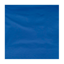 Paper Napkin Edging Blue 40x40cm (50 Units) 