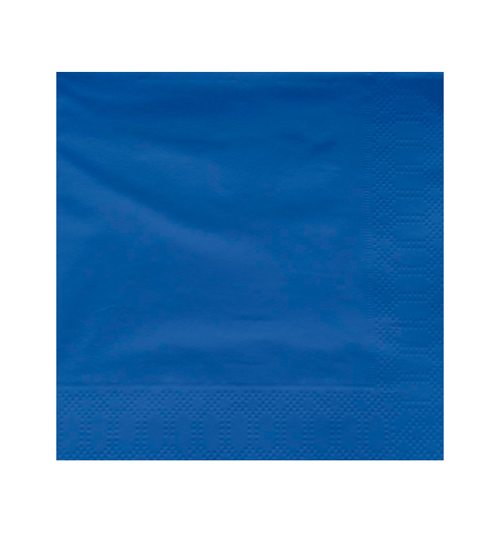 Paper Napkin Edging Blue 40x40cm (50 Units) Paper Napkin Edging Blue 40x40cm (50 Units)
