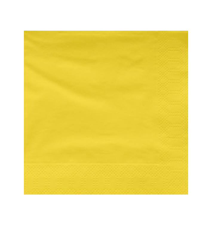 Paper Napkin Edging Yellow 40x40cm (1200 Units) Paper Napkin Edging Yellow 40x40cm (1200 Units)