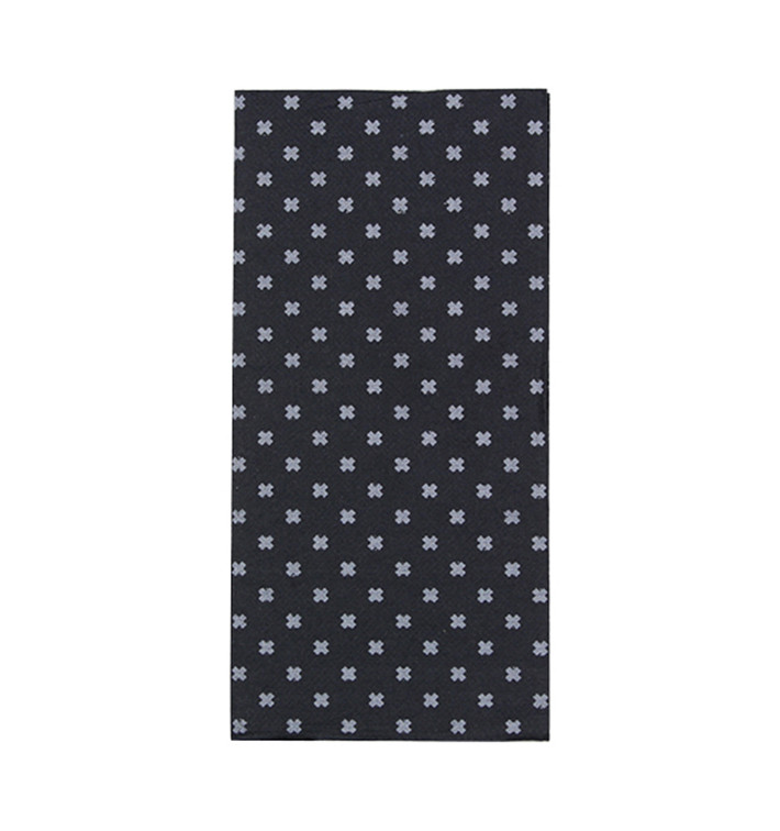Paper Napkin Double Point "White Crosses" 1/8 40x40cm (30 Units) Paper Napkin Double Point "White Crosses" 1/8 40x40cm (30 Units)