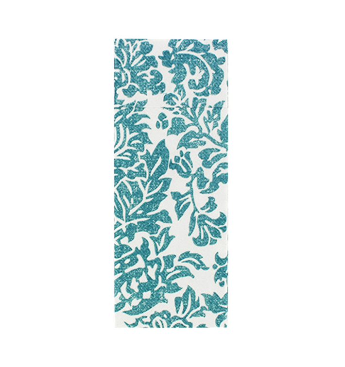 Pocket Fold Airlaid Napkins "Versalles" Turquoise 32x40cm 55g/m² (40 Units) Pocket Fold Airlaid Napkins "Versalles" Turquoise 32x40cm 55g/m² (40 Units)