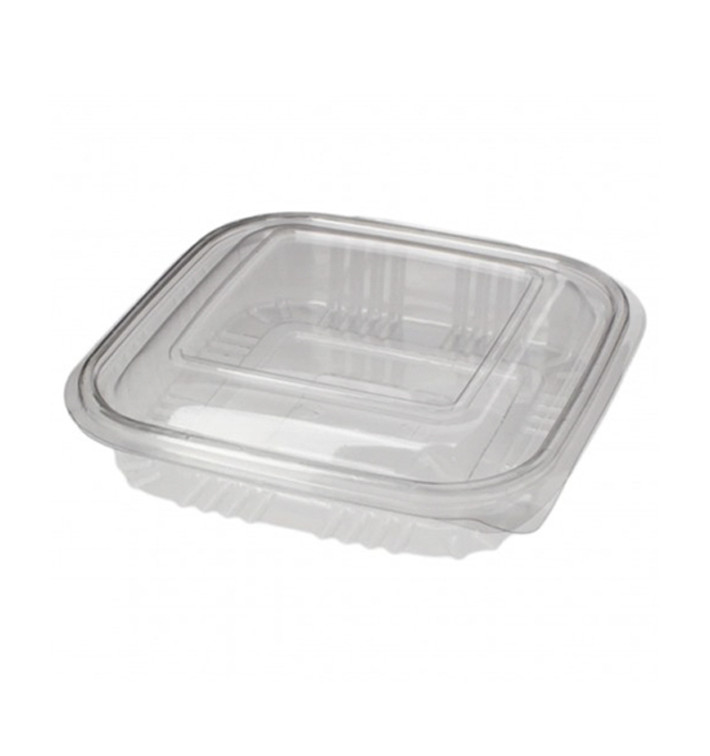 Plastic Hinged Deli Container PET Square shape 250ml (900 Units) Plastic Hinged Deli Container PET Square shape 250ml (900 Units)