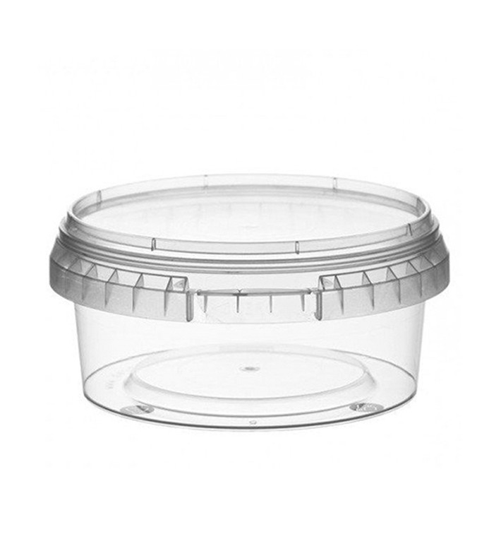 Plastic Deli Container with Plastic Lid PP Tamper-Evident 300 ml Ø11,8 (34 Units) Plastic Deli Container with Plastic Lid PP Tamper-Evident 300 ml Ø11,8 (34 Units)