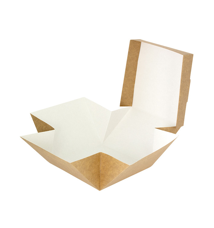Gourmet Burger Box Kraft 13x13x10cm (25 Units) Gourmet Burger Box Kraft 13x13x10cm (25 Units)