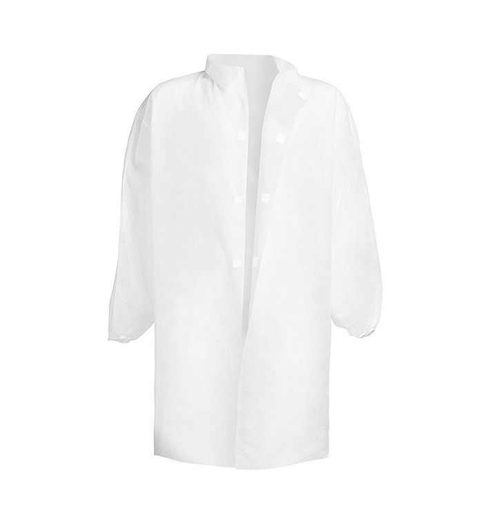 Disposable Lab Coat TST PP Velcro White 3XL 35gr (1 Unit) Disposable Lab Coat TST PP Velcro White 3XL 35gr (1 Unit)