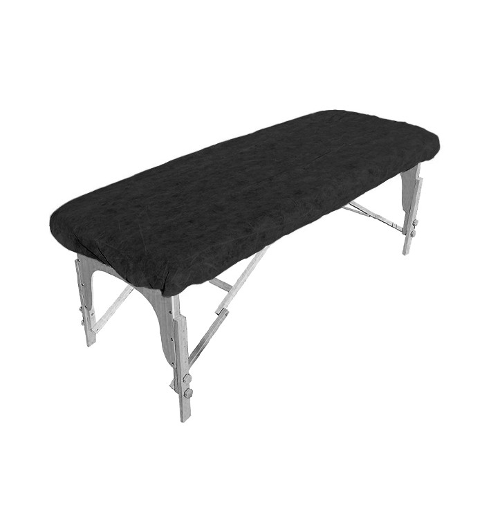 Disposable Plastic Bed Sheet Adjustable Plus PP "TST" Black 95x220cm (100 Units) Disposable Plastic Bed Sheet Adjustable Plus PP "TST" Black 95x220cm (100 Units)