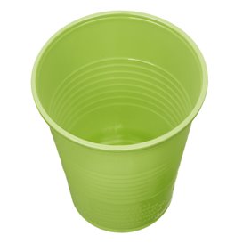 Plastic Cup PS Lime Green 200ml Ø7cm (50 Units) 