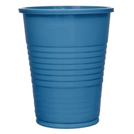 Plastic Cup PS Dark Blue 200ml Ø7cm (50 Units)