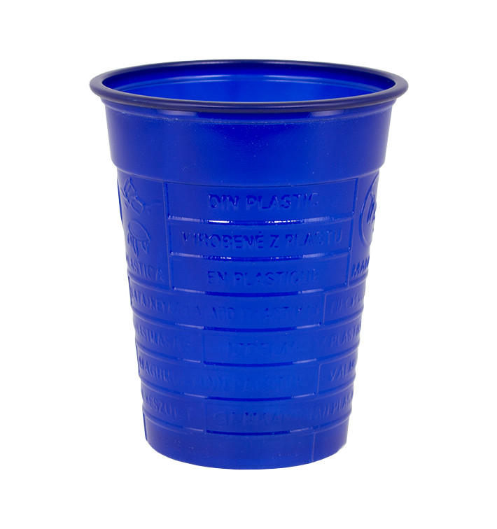 Plastic Cup PS Dark Blue 200ml Ø7cm (50 Units) Plastic Cup PS Dark Blue 200ml Ø7cm (50 Units)