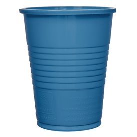Plastic Cup PS Dark Blue 200ml Ø7cm (50 Units)