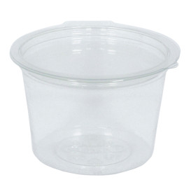 Plastic Container APET Round shape Transparente 100ml Ø7cm (45 Units)