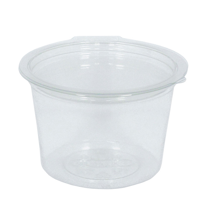 Plastic Container APET Round shape Transparente 100ml Ø7cm (45 Units)