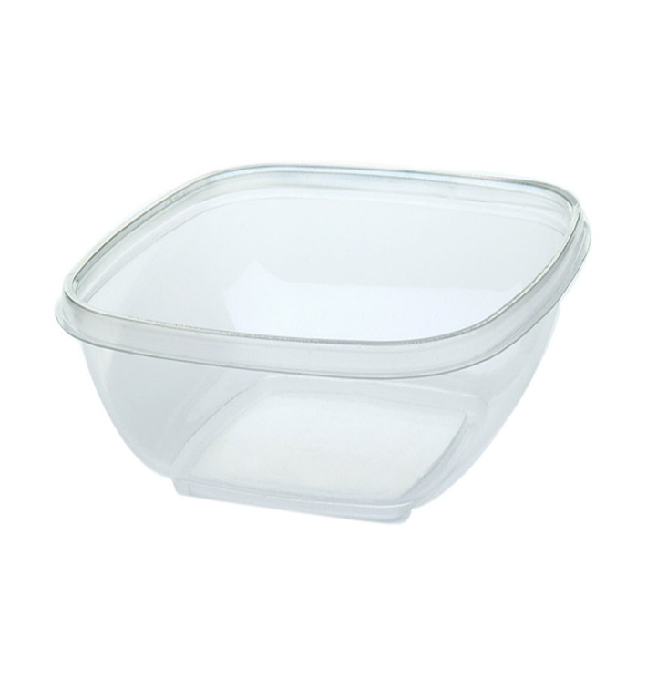 Plastic Bowl PET Square Shape 500ml 125x125x70mm (500 Units) Plastic Bowl PET Square Shape 500ml 125x125x70mm (500 Units)