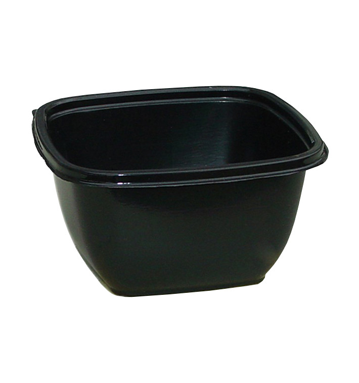 Plastic Bowl PET Square Shape Black 500ml 125x125x70mm (50 Units) Plastic Bowl PET Square Shape Black 500ml 125x125x70mm (50 Units)