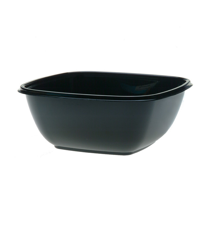 Plastic Bowl PET Black 1500ml 190x190x80mm (50 Units) Plastic Bowl PET Black 1500ml 190x190x80mm (50 Units)