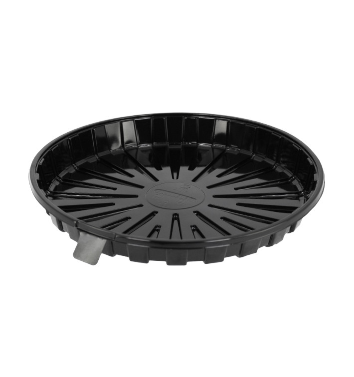 Cake Container APET Black Ø28,5cm (120 Units) Cake Container APET Black Ø28,5cm (120 Units)