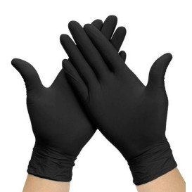 Nitrile Gloves Black Size XL AQL 1.5 (1000 Units)