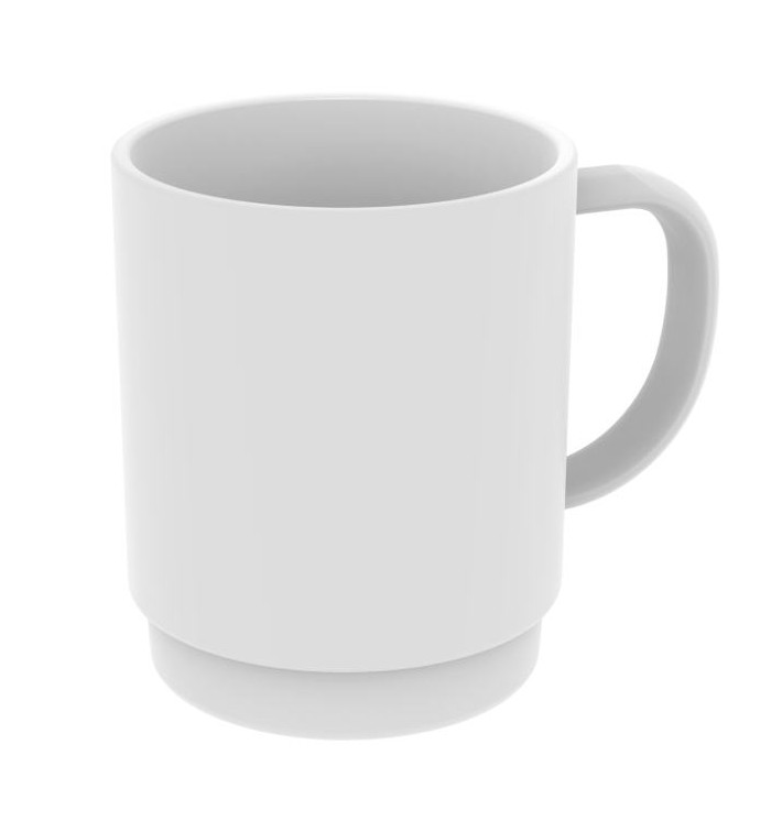 Reusable Plastic Cup SAN “Chocolate” White 310ml (1 Units) Reusable Plastic Cup SAN “Chocolate” White 310ml (1 Units)