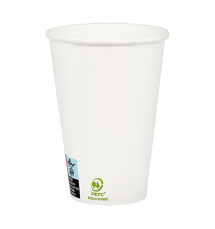 Paper Cup White 12Oz/385ml Ø9,0cm (1000 Units) Paper Cup White 12Oz/385ml Ø9,0cm (1000 Units)