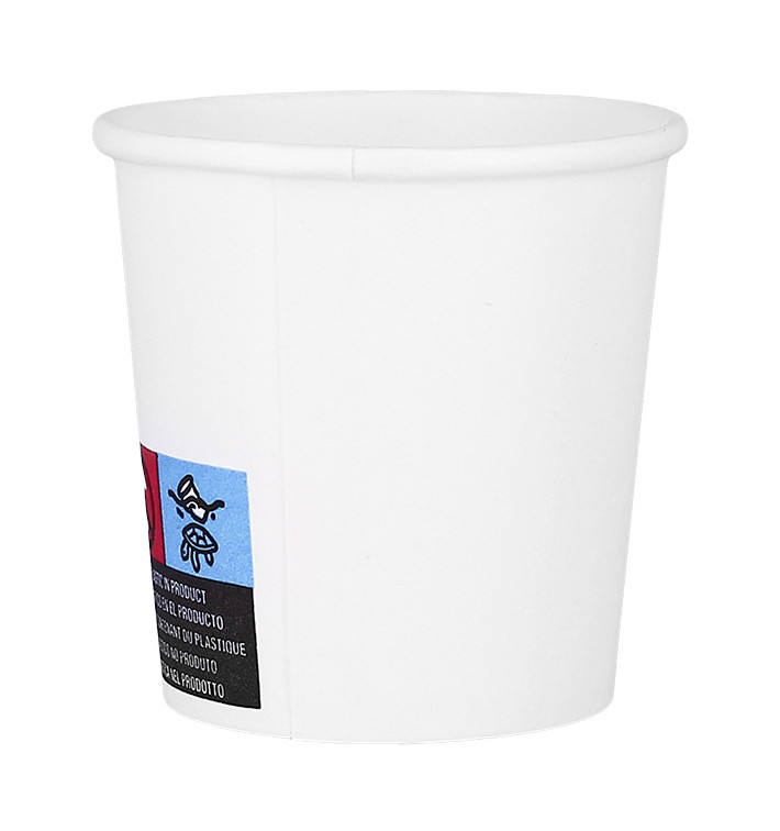 Paper Cup White ECO 4Oz/120ml Ø6,2cm (1.000 Units) Paper Cup White ECO 4Oz/120ml Ø6,2cm (1.000 Units)
